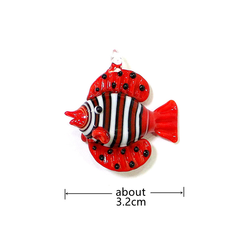 Colorful Mini Glass Fish Figur - Marine Aquarium Orp ulasan dan harga