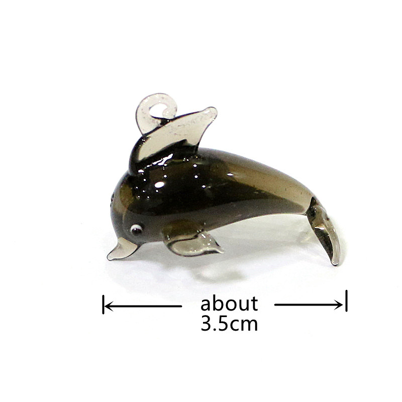 Cute Dolphin Charm Glass Penda - Marine Aquarium Orp ulasan dan harga