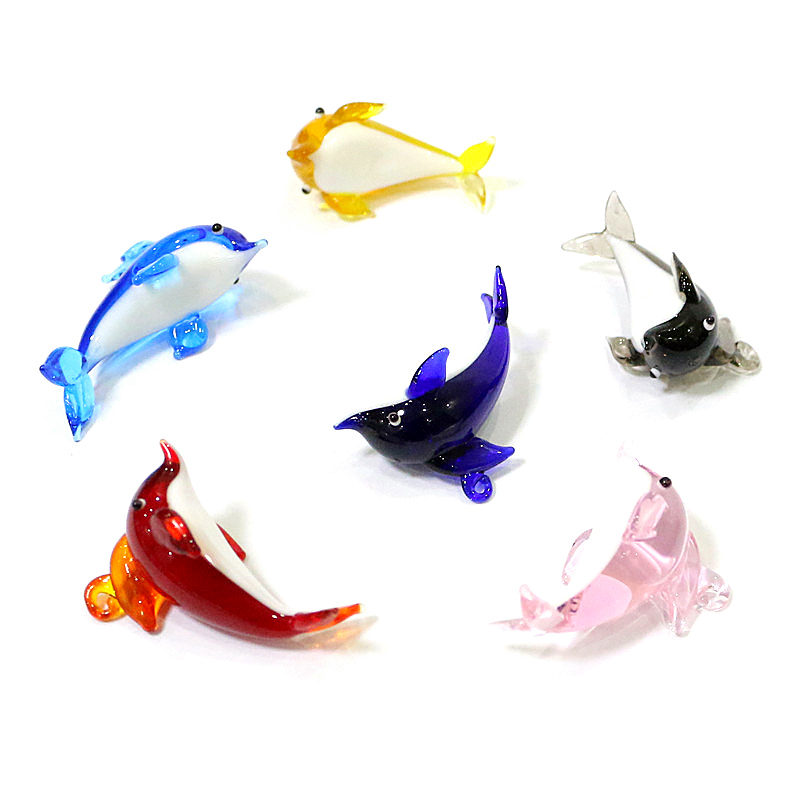 Cute Dolphin Charm Glass Penda - Marine Aquarium Orp ulasan dan harga