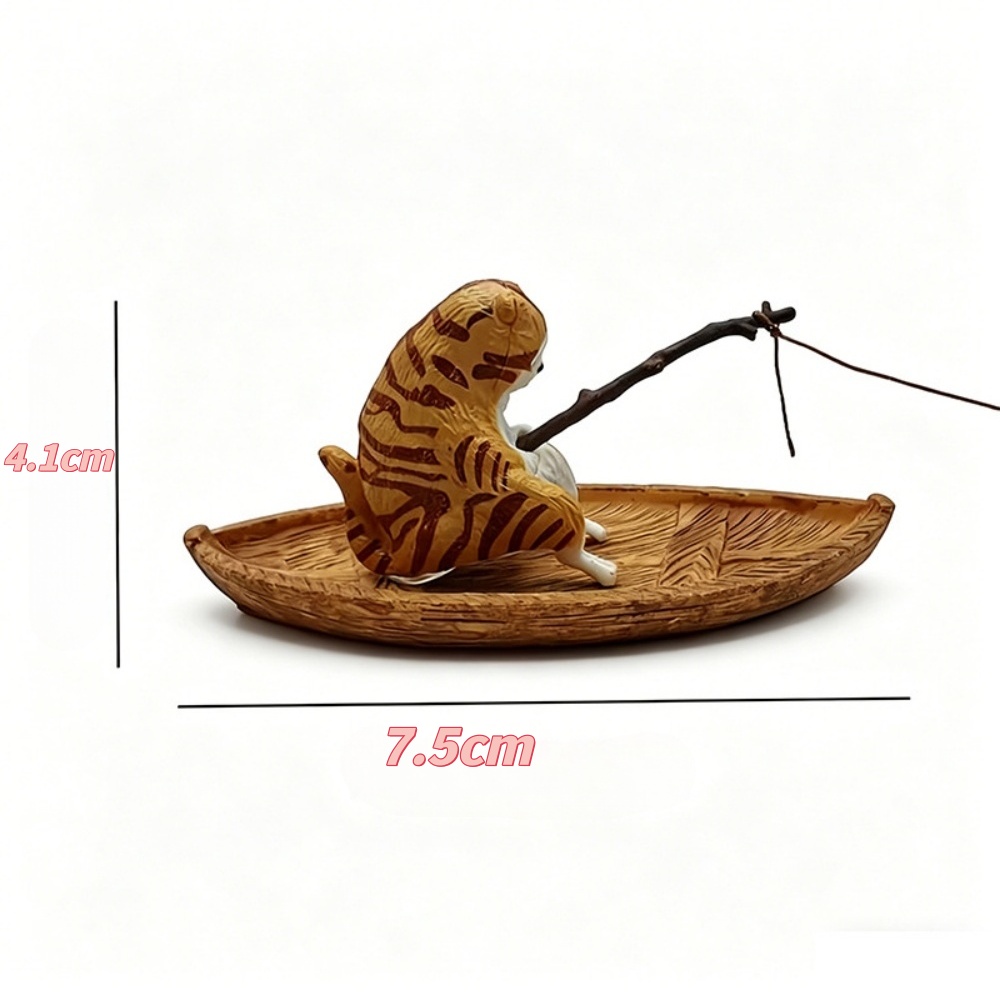 Creative Cat Fishing Boat Aqua - Marine Aquarium Orp ulasan dan harga