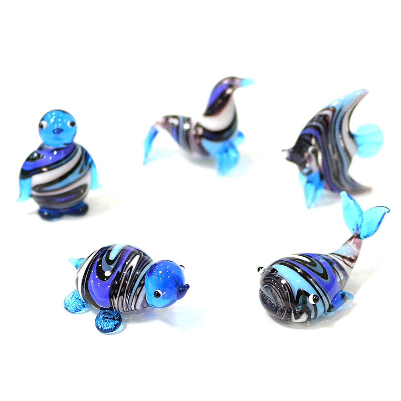 Murano Glass Marine Animal Min - Marine Aquarium Orp ulasan dan harga