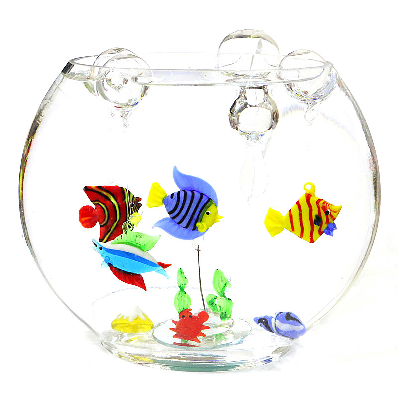 New Floating Glass Bubble Fish - Marine Aquarium Orp ulasan dan harga