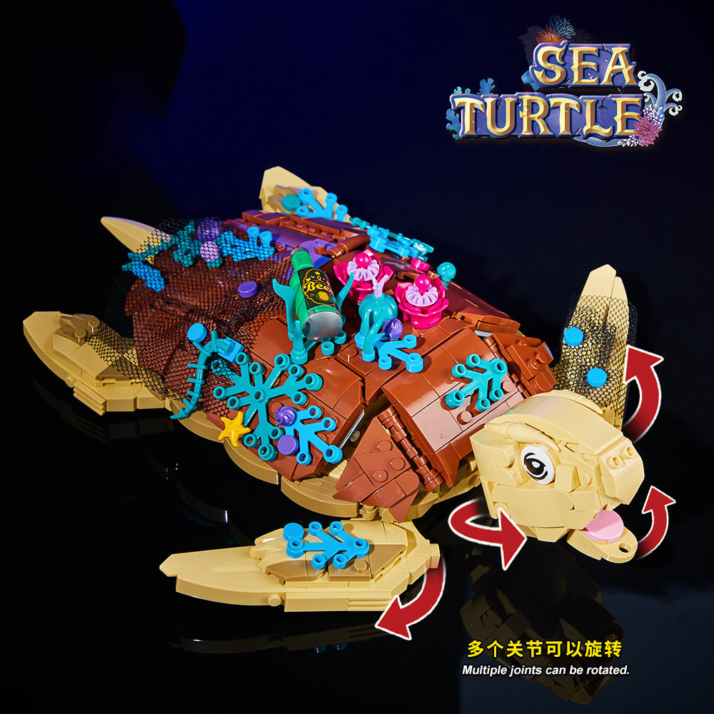 1271PCS Sea Turtle Building Bl - Marine Aquarium Orp ulasan dan harga
