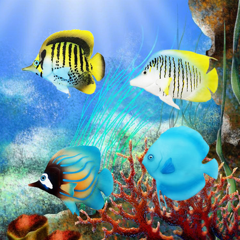 New Simulated Silicone Luminou - Marine Aquarium Orp ulasan dan harga