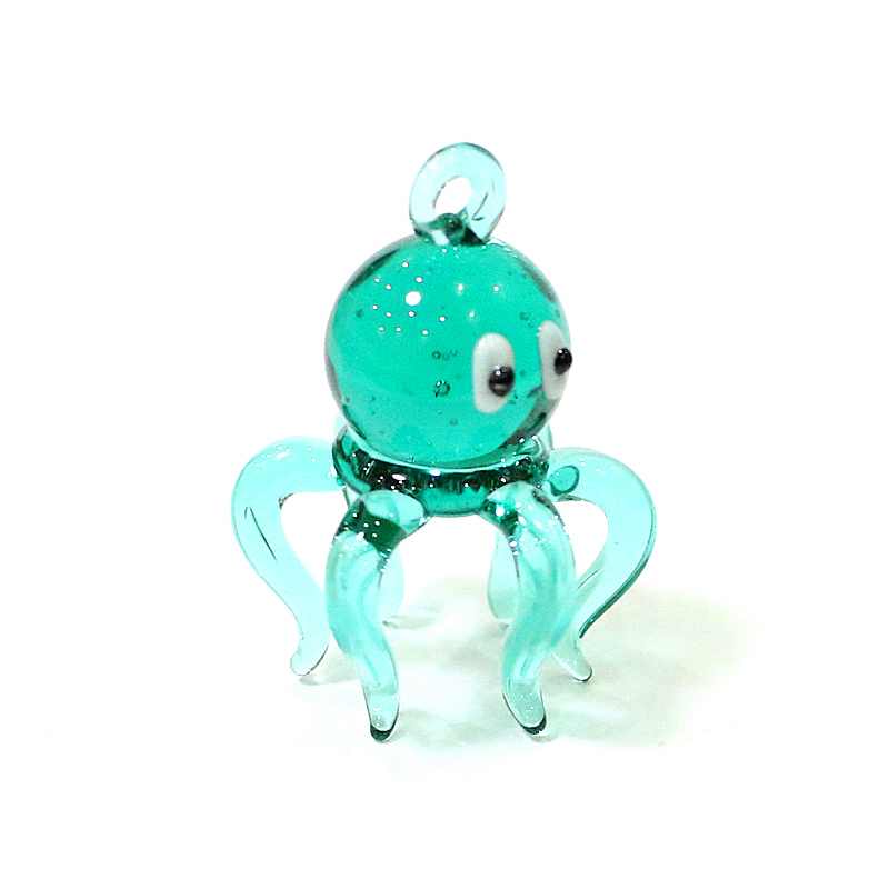 Cute Tiny Octopus Murano Glass - Marine Aquarium Orp ulasan dan harga