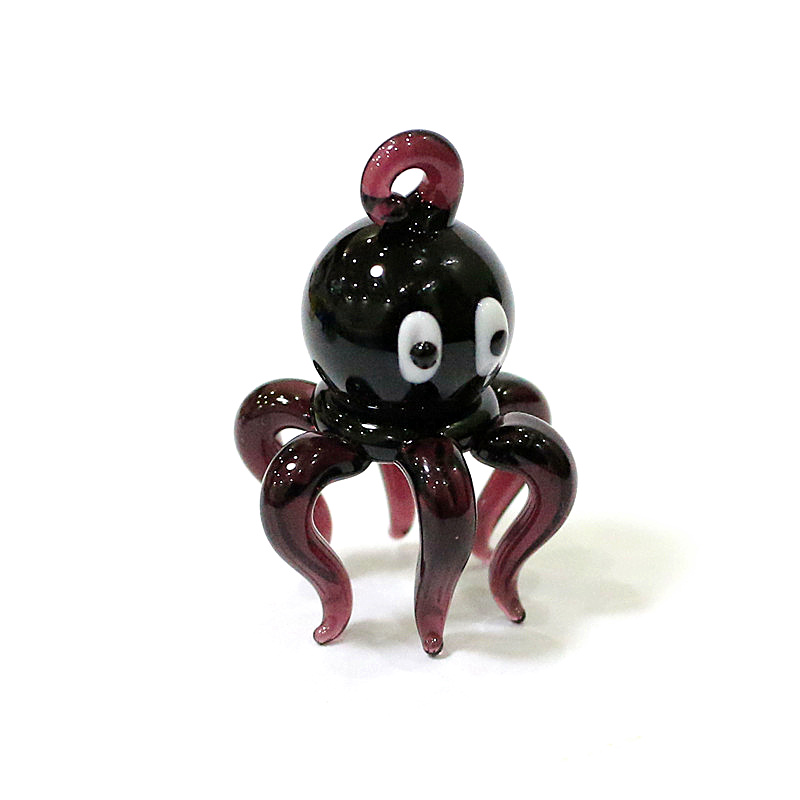 Cute Tiny Octopus Murano Glass - Marine Aquarium Orp ulasan dan harga